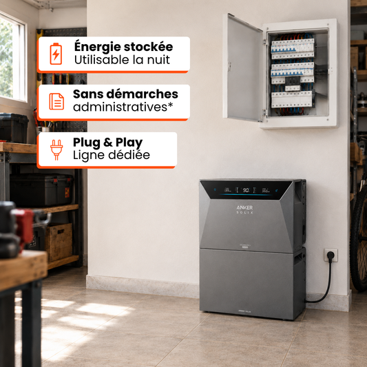Pack 10 kWh Anker SOLIX Solarbank 4 E5000 Pro + 1 BP5000 + Smart Meter offert