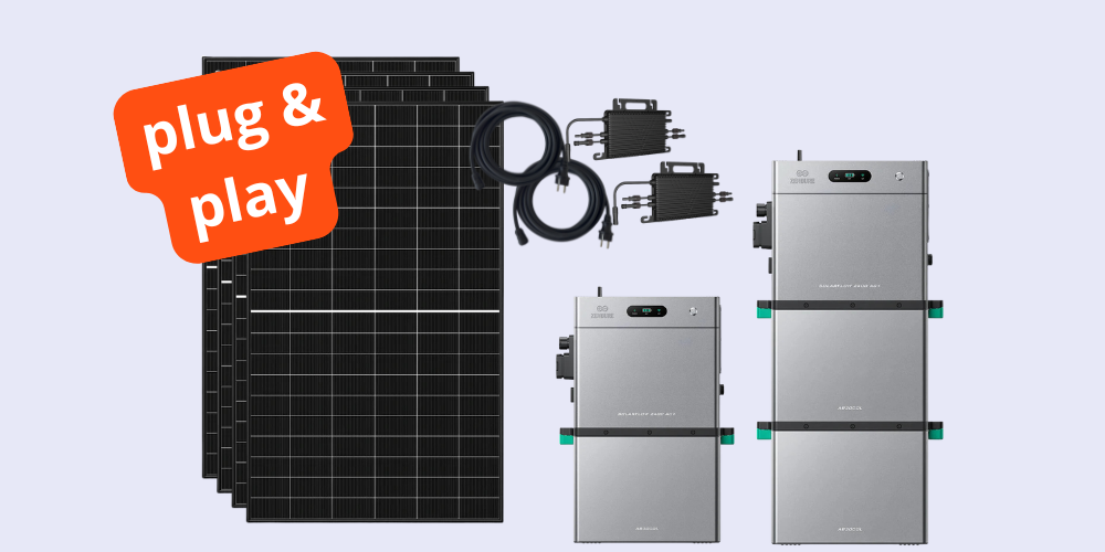 Kits solaires Plug & Play avec batterie de stockage