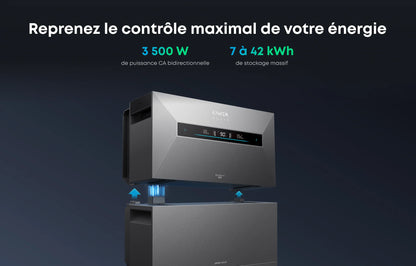 Anker SOLIX Solarbank Max AC caractéristiques de puissance AC bidirectionnelle et capacité de stockage