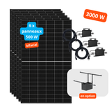 Kit solaire plug & play 3000W complet | 6x 500W AE Solar + 3 micro-onduleur Vaysunic WiFi