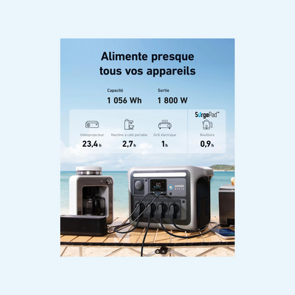 Anker SOLIX C1000X station électrique portable - 1 056 Wh | 1 800 W