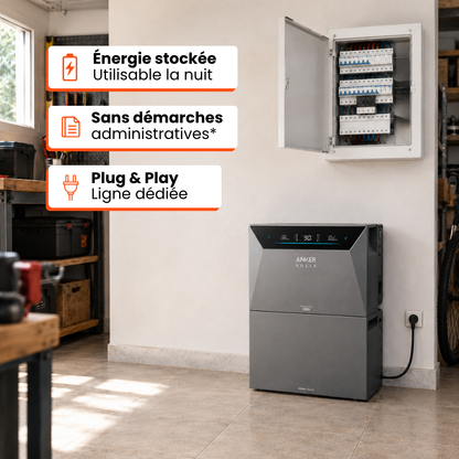 Pack 10 kWh Anker SOLIX Solarbank 4 E5000 Pro + 1 BP5000 + Smart Meter offert