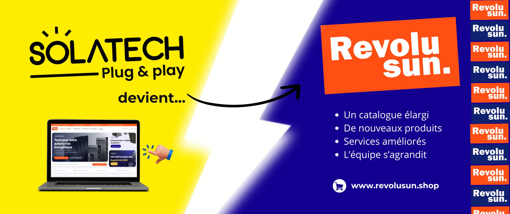 Bannière promotionnelle Revolusun