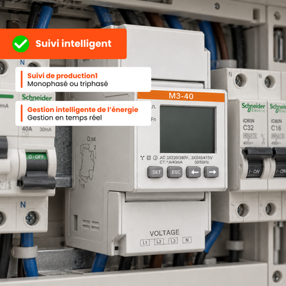 Kit Solax Power 11,6kWh - Onduleur X1 hybrid 6kW G4 + batterie T58 master V3 + smart meter monophasé