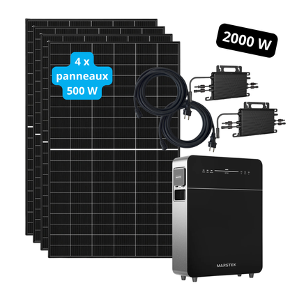 Kit 2000W + stockage 5,12kWh Marstek Venus E 3.0