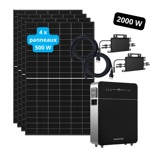 Kit 2000W + stockage 5,12kWh Marstek Venus E 3.0