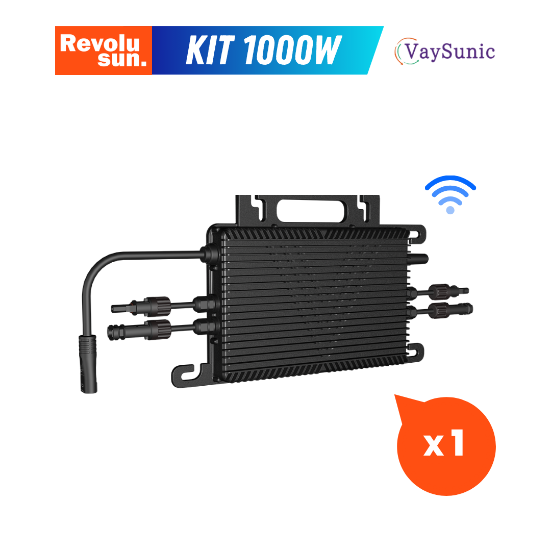 Kit solaire plug & play 1000W complet | 2x 500W AE Solar + micro-onduleur Vaysunic