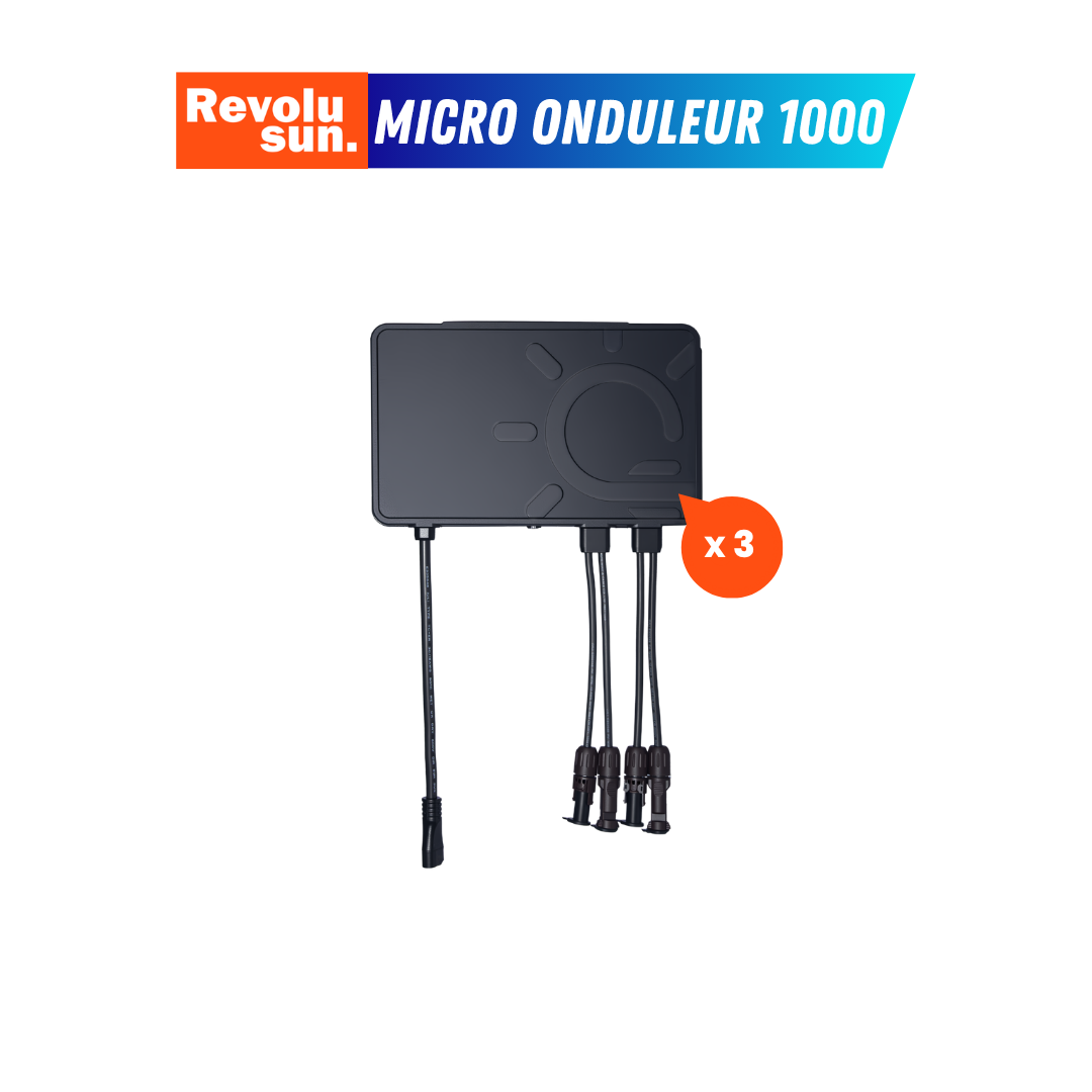 Kit solaire 3000W complet | 6x 500W AE Solar + micro-onduleur 1000 OneHo