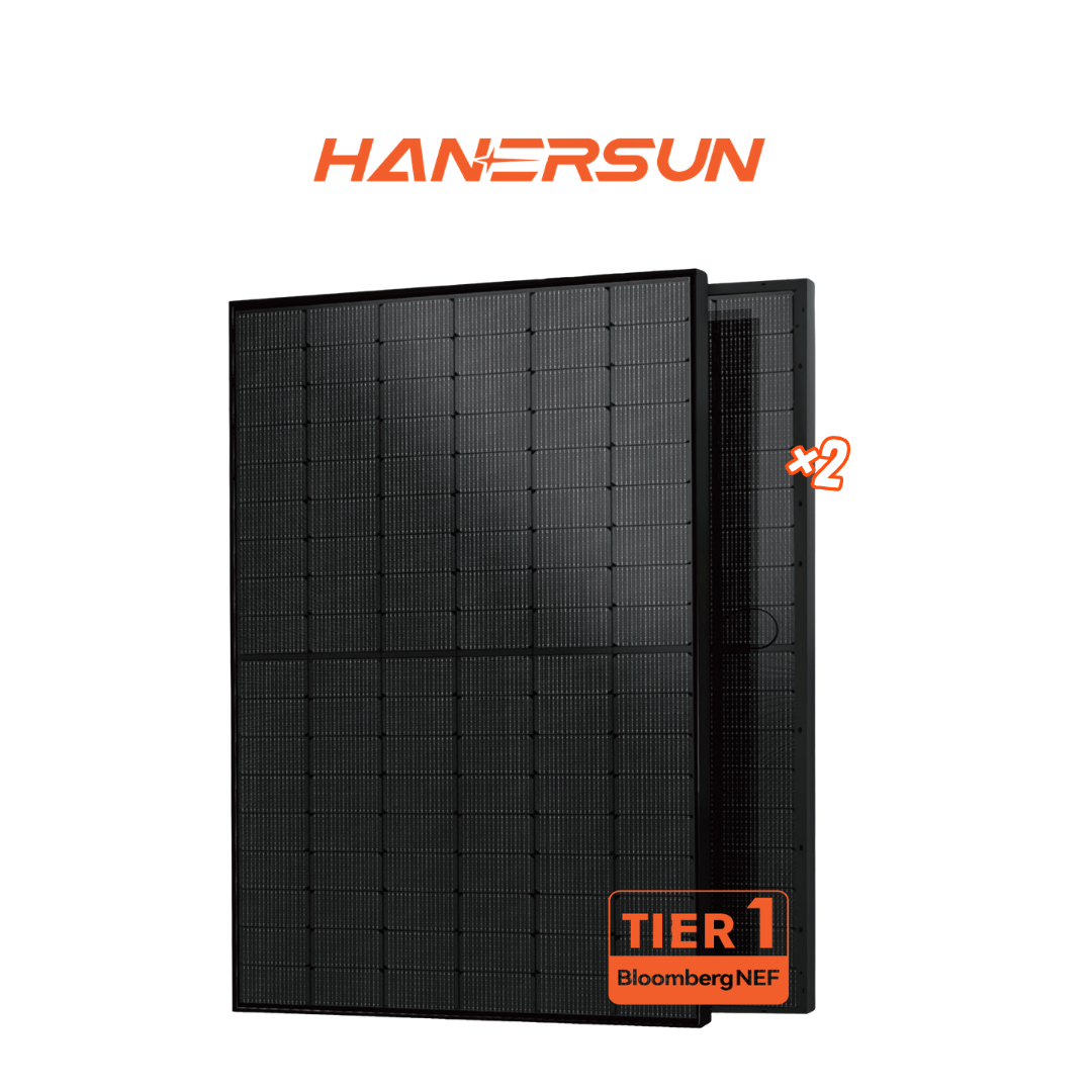 Hanersun - Panneau bifacial 500W N-TOPCon full black