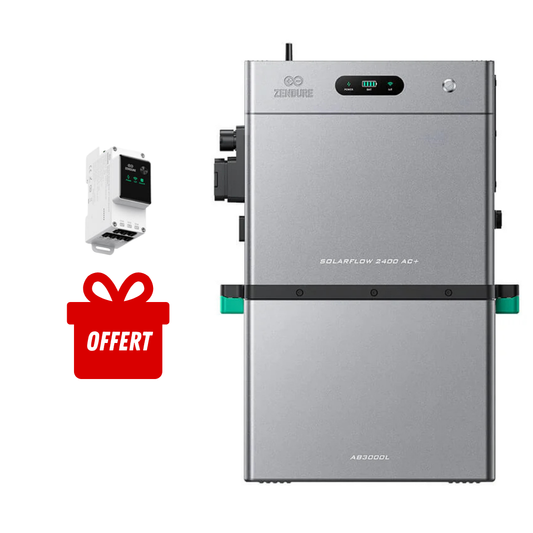 Pack 5,28kWh ZENDURE SolarFlow 2400 AC+ + 1 batterie AB3000L + compteur 3CT offert