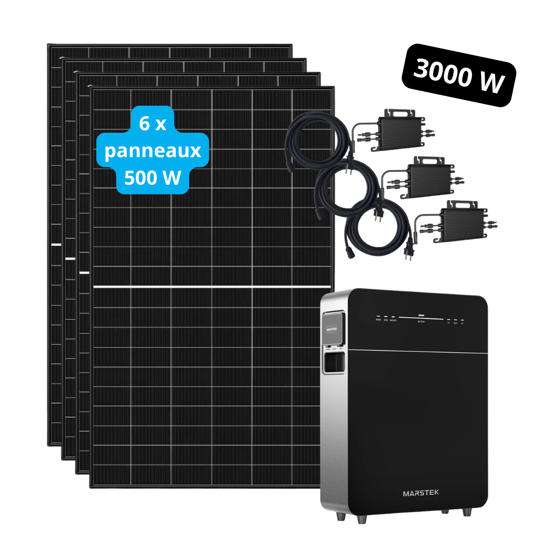 Kit 3000W + stockage 5,12kWh Marstek Venus E 3.0