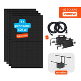 Kit solaire plug & play 2000W complet | 4x 500W AE Solar + 2 micro-onduleur Vaysunic WiFi
