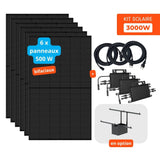 Kit solaire plug & play 3000W complet | 6x 500W AE Solar + 3 micro-onduleur Vaysunic WiFi