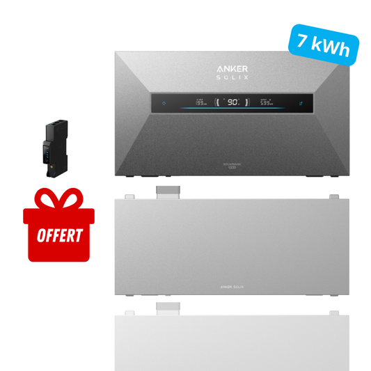 ANKER SOLIX Solarbank MAX AC – 7 kWh évolutif jusqu’à 42 kWh + smart meter offert