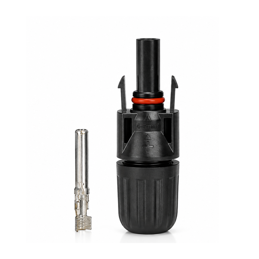Connecteur solaire MC4 mâle LEADER – Compatible câble 4/6 mm²