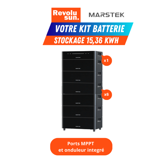 Pack batterie MARSTEK venus D + 5 extensions 15,36kWh