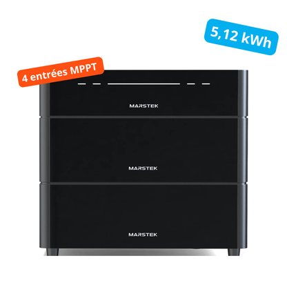 MARSTEK Venus D + 2 batteries – Stockage solaire 5,12 kWh